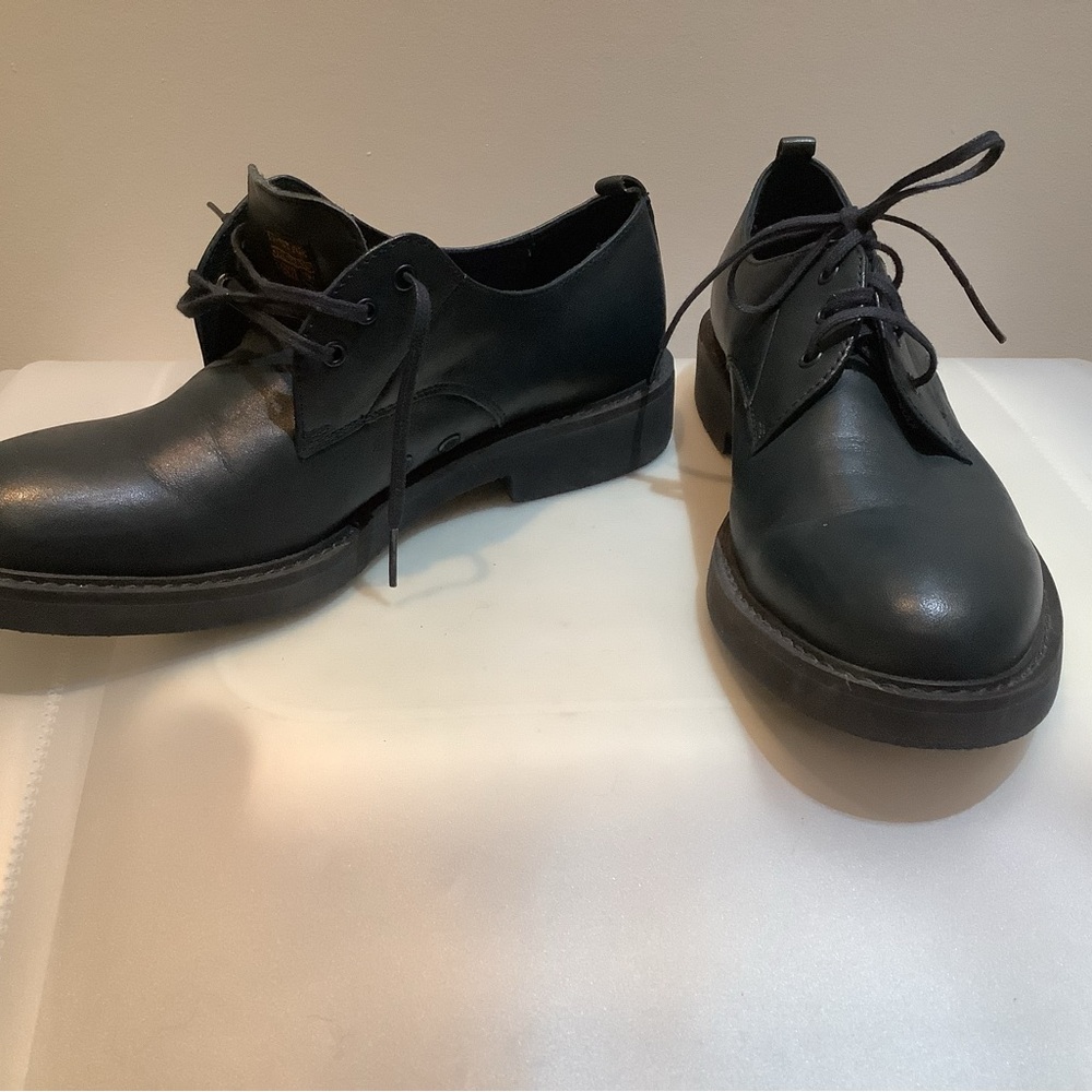 G-Star Dark Leather Women's Flats - Picture 1 of 3